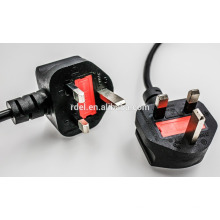 Hot Selling BS Approval UK salt Lamp Power Cord With 303 Switch